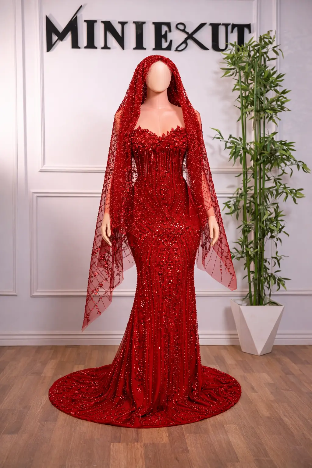The Scarlet Veil Dress